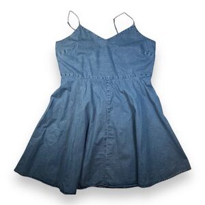 GAP women jeans sundress a line with spaghetti straps size XL